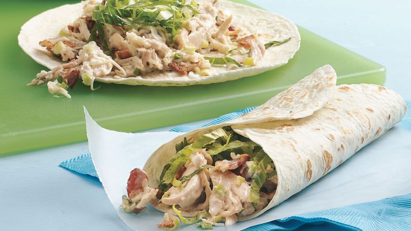 Ranch left over Turkey or chicken wrap: makes 4-6